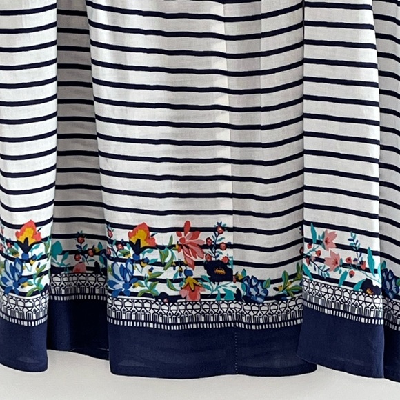 Cabi Harlow Mixed Floral Striped Print Boho Spaghetti Strap Tank Top Womens S - Picture 8 of 12